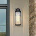 Wall Lantern Nuvo 60-8512 Luca - Large Outdoor Lantern - Sand Black Finish - Clear Beveled Glass Nuvo