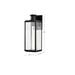Wall Lantern Nuvo 60-8512 Luca - Large Outdoor Lantern - Sand Black Finish - Clear Beveled Glass Nuvo