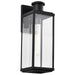 Wall Lantern Nuvo 60-8512 Luca - Large Outdoor Lantern - Sand Black Finish - Clear Beveled Glass Nuvo