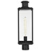 Post Lantern Nuvo 60-8513 Luca - Outdoor Post Lantern - Sand Black Finish - Clear Beveled Glass Nuvo