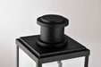Post Lantern Nuvo 60-8513 Luca - Outdoor Post Lantern - Sand Black Finish - Clear Beveled Glass Nuvo