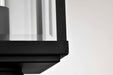 Post Lantern Nuvo 60-8513 Luca - Outdoor Post Lantern - Sand Black Finish - Clear Beveled Glass Nuvo
