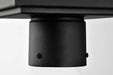 Post Lantern Nuvo 60-8513 Luca - Outdoor Post Lantern - Sand Black Finish - Clear Beveled Glass Nuvo