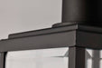 Post Lantern Nuvo 60-8513 Luca - Outdoor Post Lantern - Sand Black Finish - Clear Beveled Glass Nuvo