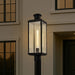 Post Lantern Nuvo 60-8513 Luca - Outdoor Post Lantern - Sand Black Finish - Clear Beveled Glass Nuvo