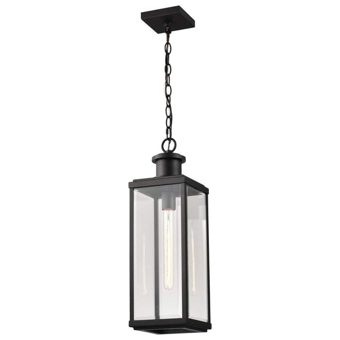 Pendant Nuvo 60-8514 Luca - Hanging Pendant - Sand Black Finish - Clear Beveled Glass Nuvo