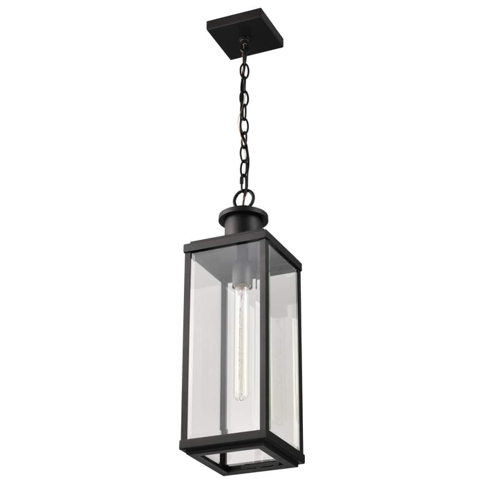 Pendant Nuvo 60-8514 Luca - Hanging Pendant - Sand Black Finish - Clear Beveled Glass Nuvo