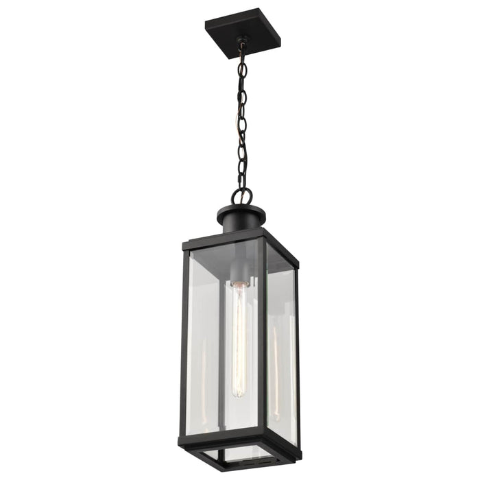 Pendant Nuvo 60-8514 Luca - Hanging Pendant - Sand Black Finish - Clear Beveled Glass Nuvo