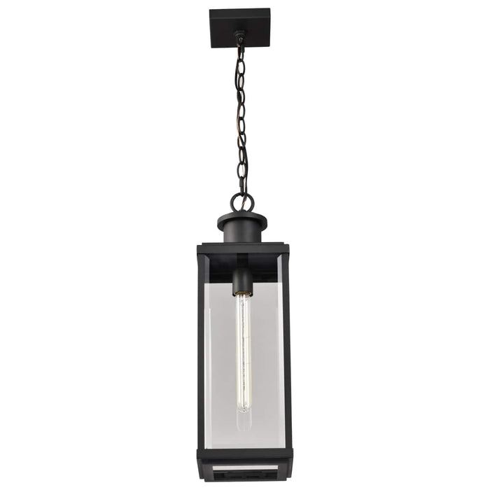 Pendant Nuvo 60-8514 Luca - Hanging Pendant - Sand Black Finish - Clear Beveled Glass Nuvo