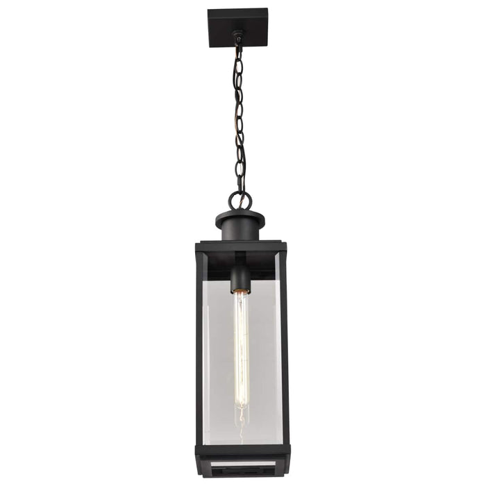 Pendant Nuvo 60-8514 Luca - Hanging Pendant - Sand Black Finish - Clear Beveled Glass Nuvo