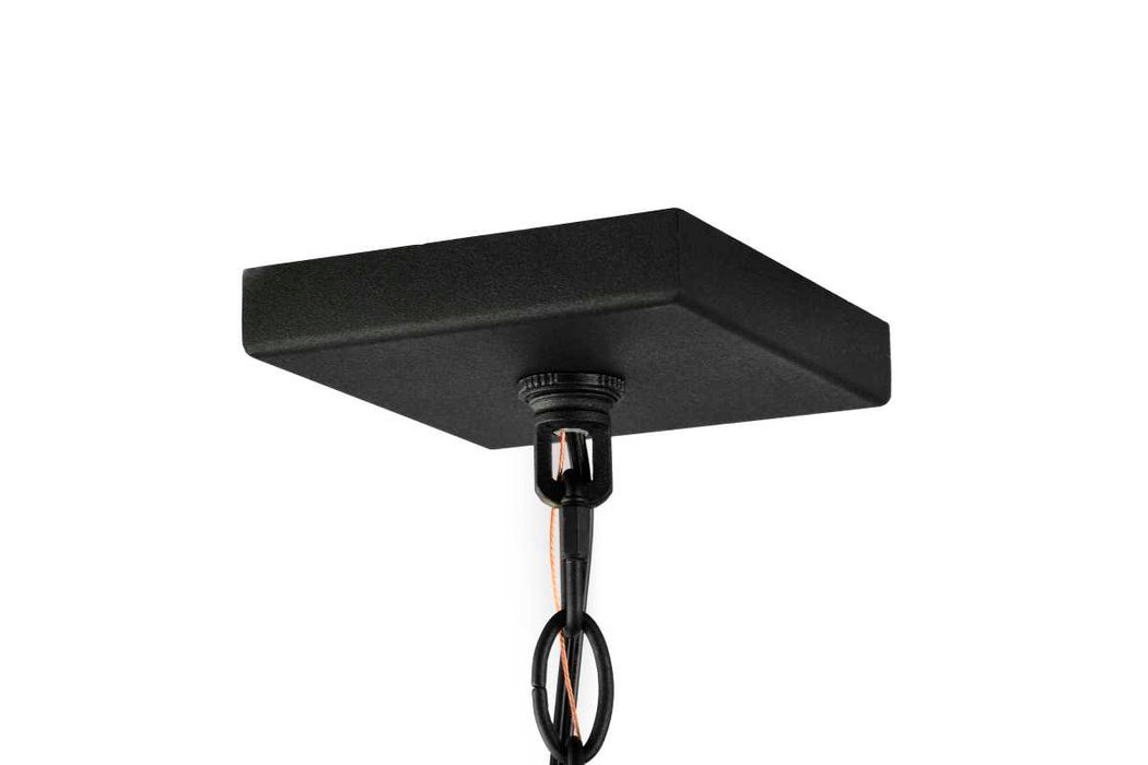 Pendant Nuvo 60-8514 Luca - Hanging Pendant - Sand Black Finish - Clear Beveled Glass Nuvo