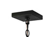 Pendant Nuvo 60-8514 Luca - Hanging Pendant - Sand Black Finish - Clear Beveled Glass Nuvo
