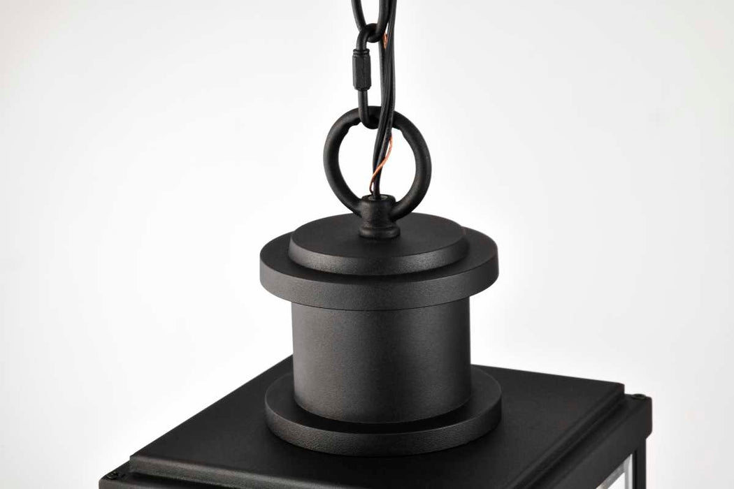 Pendant Nuvo 60-8514 Luca - Hanging Pendant - Sand Black Finish - Clear Beveled Glass Nuvo