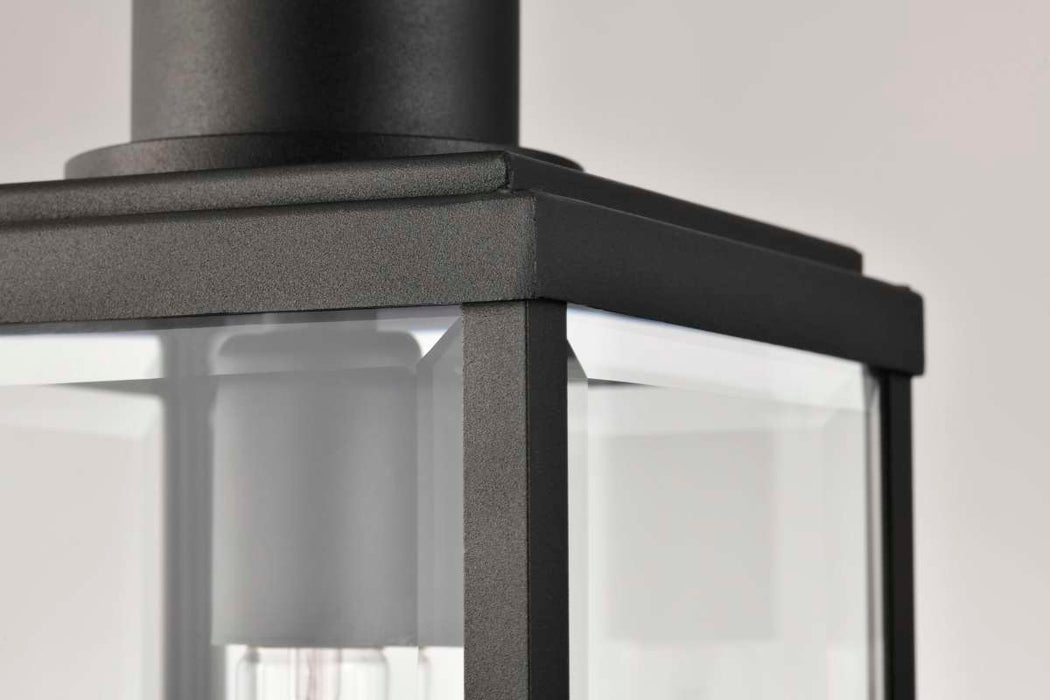 Pendant Nuvo 60-8514 Luca - Hanging Pendant - Sand Black Finish - Clear Beveled Glass Nuvo