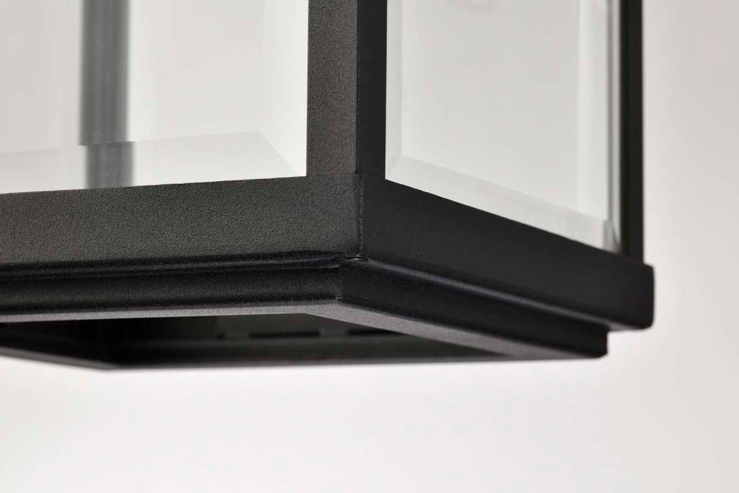 Pendant Nuvo 60-8514 Luca - Hanging Pendant - Sand Black Finish - Clear Beveled Glass Nuvo