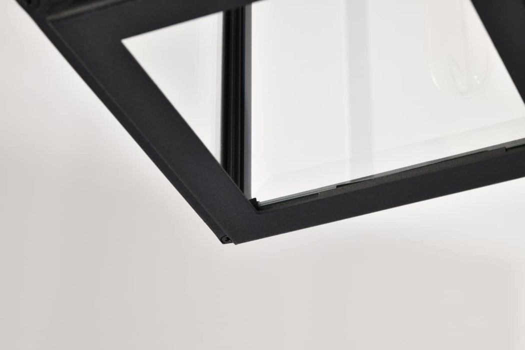 Pendant Nuvo 60-8514 Luca - Hanging Pendant - Sand Black Finish - Clear Beveled Glass Nuvo