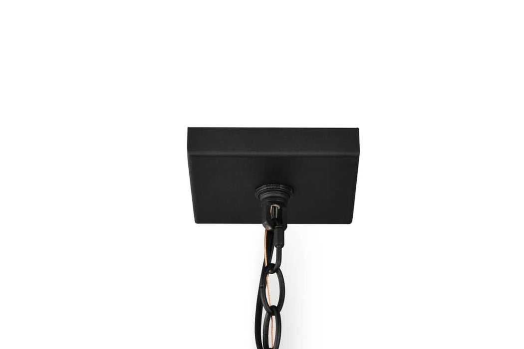 Pendant Nuvo 60-8514 Luca - Hanging Pendant - Sand Black Finish - Clear Beveled Glass Nuvo