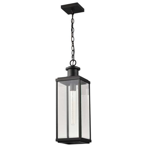 Pendant Nuvo 60-8514 Luca - Hanging Pendant - Sand Black Finish - Clear Beveled Glass Nuvo