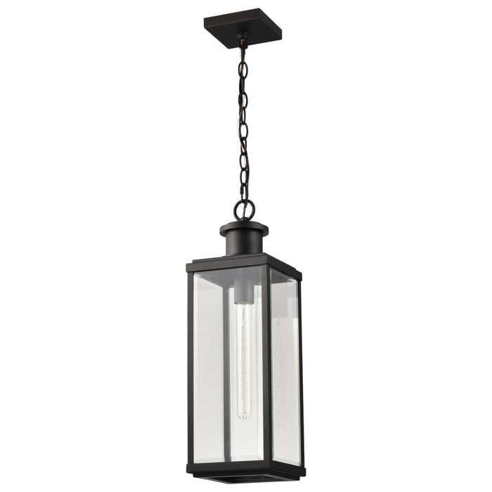 Pendant Nuvo 60-8514 Luca - Hanging Pendant - Sand Black Finish - Clear Beveled Glass Nuvo