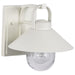 Wall Lantern Nuvo 60-8520 Ridge - Small Outdoor Lantern - White Finish - Clear Seeded Glass Nuvo