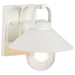 Wall Lantern Nuvo 60-8520 Ridge - Small Outdoor Lantern - White Finish - Clear Seeded Glass Nuvo