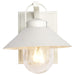 Wall Lantern Nuvo 60-8520 Ridge - Small Outdoor Lantern - White Finish - Clear Seeded Glass Nuvo