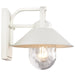 Wall Lantern Nuvo 60-8520 Ridge - Small Outdoor Lantern - White Finish - Clear Seeded Glass Nuvo