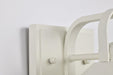 Wall Lantern Nuvo 60-8520 Ridge - Small Outdoor Lantern - White Finish - Clear Seeded Glass Nuvo