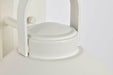 Wall Lantern Nuvo 60-8520 Ridge - Small Outdoor Lantern - White Finish - Clear Seeded Glass Nuvo