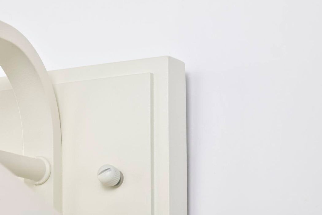 Wall Lantern Nuvo 60-8520 Ridge - Small Outdoor Lantern - White Finish - Clear Seeded Glass Nuvo