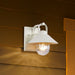 Wall Lantern Nuvo 60-8520 Ridge - Small Outdoor Lantern - White Finish - Clear Seeded Glass Nuvo