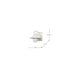Wall Lantern Nuvo 60-8520 Ridge - Small Outdoor Lantern - White Finish - Clear Seeded Glass Nuvo