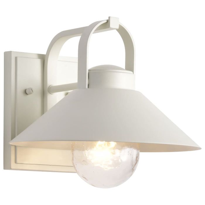 Wall Lantern Nuvo 60-8521 Ridge - Medium Outdoor Lantern - White Finish - Clear Seeded Glass Nuvo