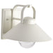 Wall Lantern Nuvo 60-8521 Ridge - Medium Outdoor Lantern - White Finish - Clear Seeded Glass Nuvo