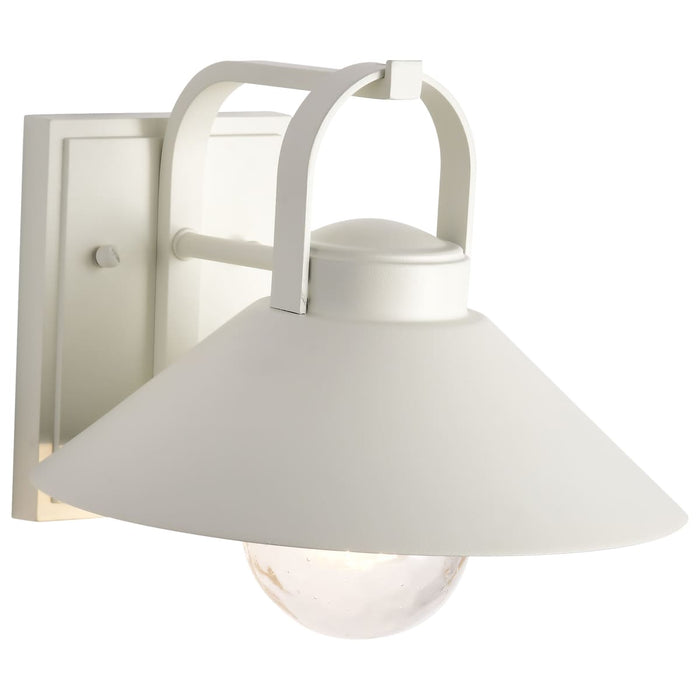 Wall Lantern Nuvo 60-8521 Ridge - Medium Outdoor Lantern - White Finish - Clear Seeded Glass Nuvo