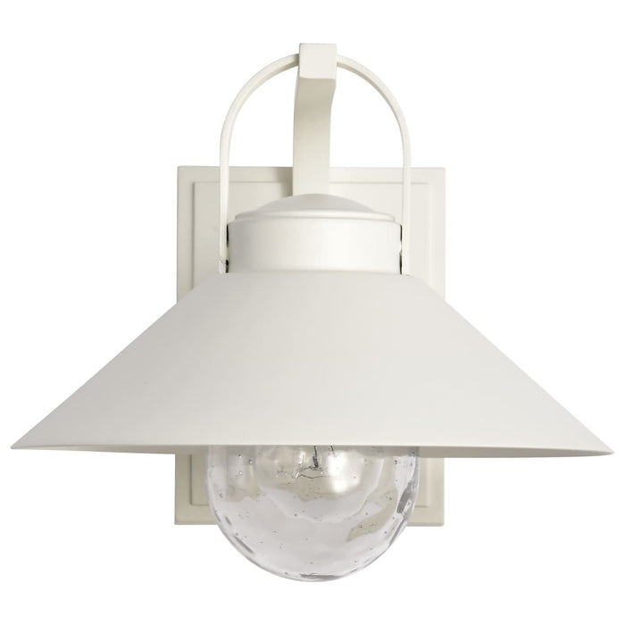 Wall Lantern Nuvo 60-8521 Ridge - Medium Outdoor Lantern - White Finish - Clear Seeded Glass Nuvo