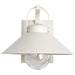 Wall Lantern Nuvo 60-8521 Ridge - Medium Outdoor Lantern - White Finish - Clear Seeded Glass Nuvo