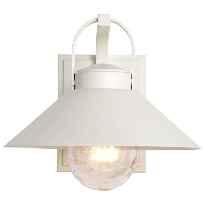 Wall Lantern Nuvo 60-8521 Ridge - Medium Outdoor Lantern - White Finish - Clear Seeded Glass Nuvo