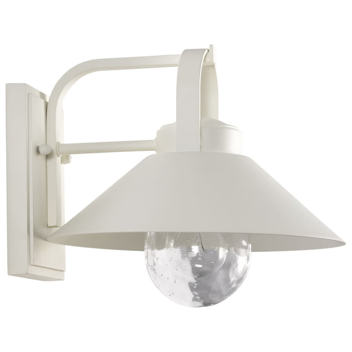 Wall Lantern Nuvo 60-8521 Ridge - Medium Outdoor Lantern - White Finish - Clear Seeded Glass Nuvo