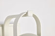 Wall Lantern Nuvo 60-8521 Ridge - Medium Outdoor Lantern - White Finish - Clear Seeded Glass Nuvo