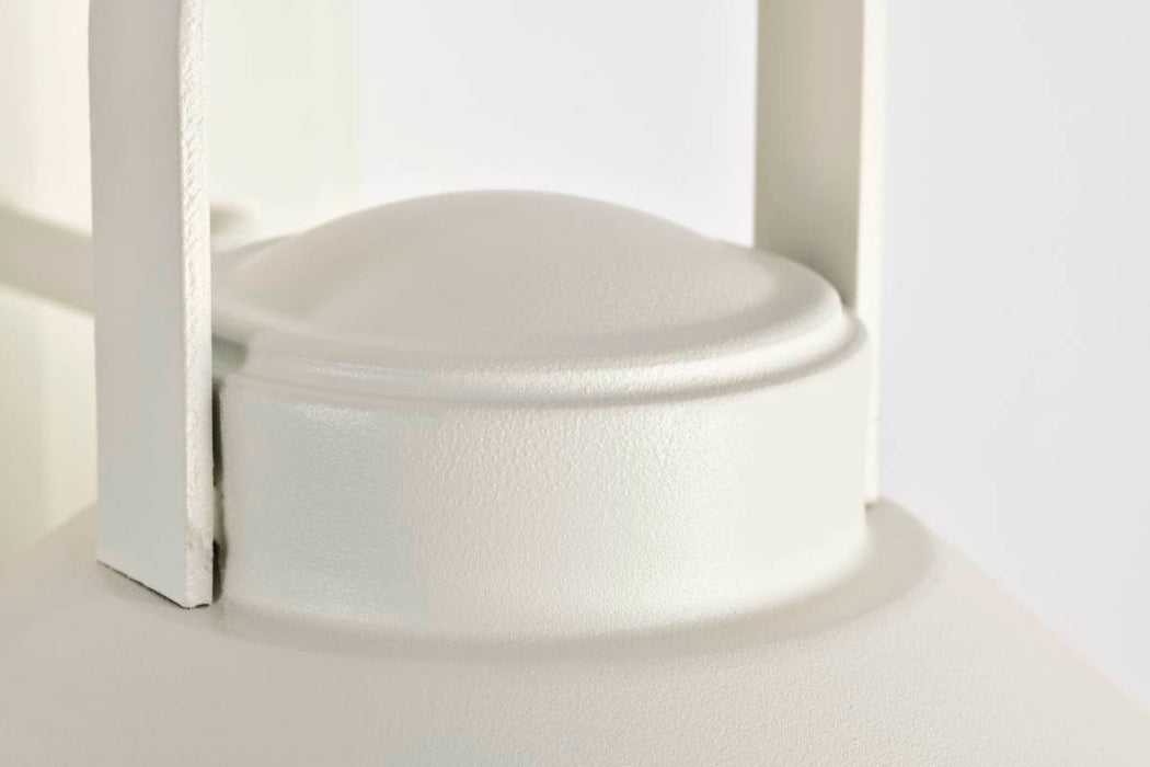 Wall Lantern Nuvo 60-8521 Ridge - Medium Outdoor Lantern - White Finish - Clear Seeded Glass Nuvo