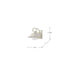 Wall Lantern Nuvo 60-8521 Ridge - Medium Outdoor Lantern - White Finish - Clear Seeded Glass Nuvo