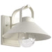 Wall Lantern Nuvo 60-8521 Ridge - Medium Outdoor Lantern - White Finish - Clear Seeded Glass Nuvo