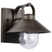 Wall Lantern Nuvo 60-8530 Ridge - Small Outdoor Lantern - Bronze Finish - Clear Seeded Glass Nuvo