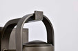 Wall Lantern Nuvo 60-8530 Ridge - Small Outdoor Lantern - Bronze Finish - Clear Seeded Glass Nuvo