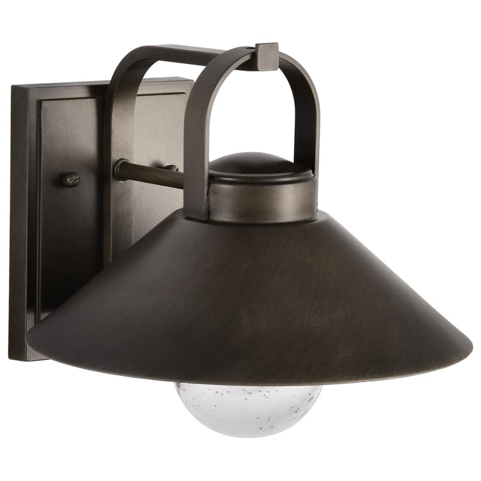 Wall Lantern Nuvo 60-8531 Ridge - Medium Outdoor Lantern - Bronze Finish - Clear Seeded Glass Nuvo