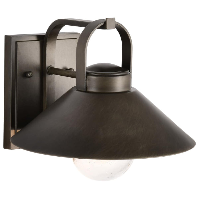 Wall Lantern Nuvo 60-8531 Ridge - Medium Outdoor Lantern - Bronze Finish - Clear Seeded Glass Nuvo