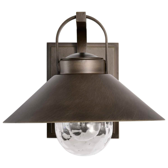 Wall Lantern Nuvo 60-8531 Ridge - Medium Outdoor Lantern - Bronze Finish - Clear Seeded Glass Nuvo
