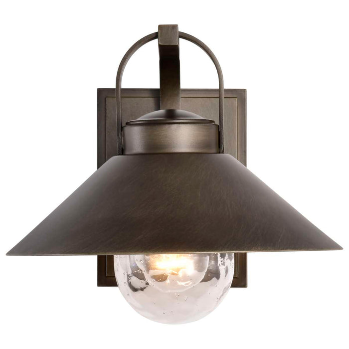 Wall Lantern Nuvo 60-8531 Ridge - Medium Outdoor Lantern - Bronze Finish - Clear Seeded Glass Nuvo
