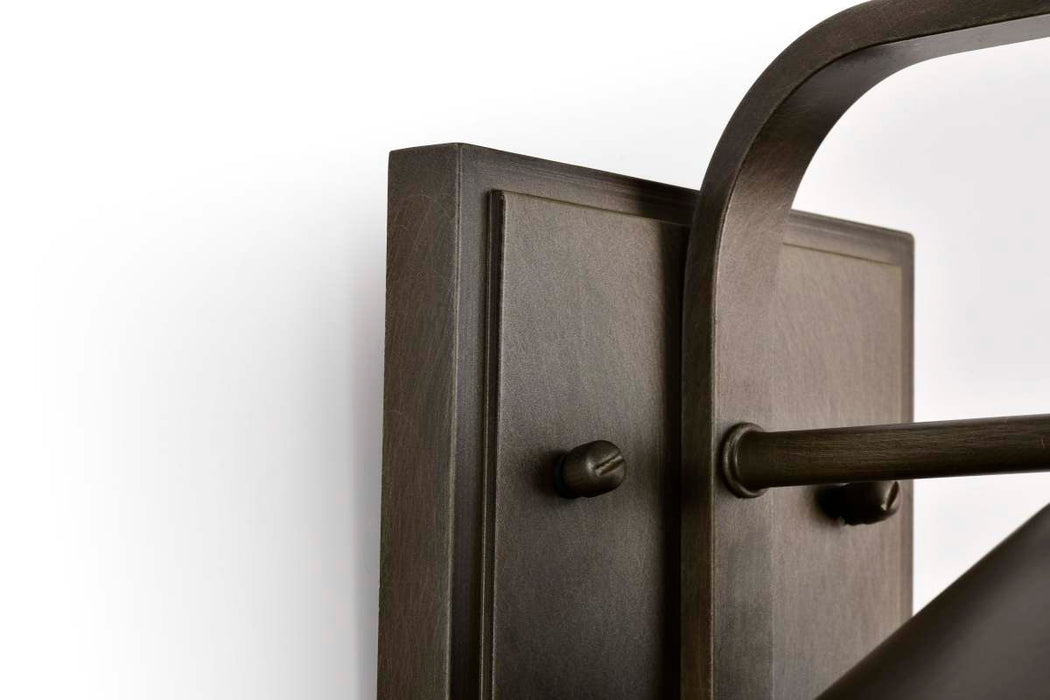 Wall Lantern Nuvo 60-8531 Ridge - Medium Outdoor Lantern - Bronze Finish - Clear Seeded Glass Nuvo